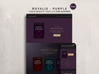 Royalis - Purple • Author Canva Website Template