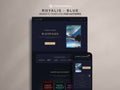 ROYALIS - BLUE • Author Squarespace Website Template