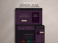ROYALIS - PLUM • Author Squarespace Website Template