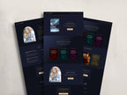 Royalis - Blue • Author Canva Website Template