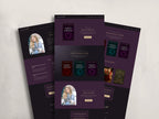 Royalis - Purple • Author Canva Website Template