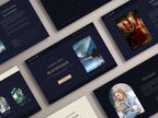 ROYALIS - BLUE • Author Squarespace Website Template