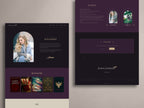 ROYALIS - PLUM • Author Squarespace Website Template