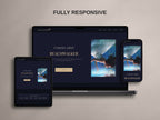 ROYALIS - BLUE • Author Squarespace Website Template
