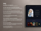 ROYALIS - BLUE • Author Squarespace Website Template