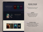 ROYALIS - BLUE • Author Squarespace Website Template