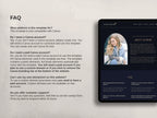 Royalis - Blue • Author Canva Website Template