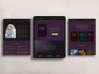 Royalis - Purple • Author Canva Website Template