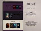 ROYALIS - PLUM • Author Squarespace Website Template