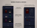 ROYALIS - BLUE • Author Squarespace Website Template