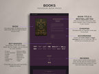 ROYALIS - PLUM • Author Squarespace Website Template