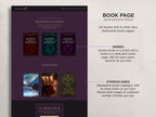 Royalis - Purple • Author Canva Website Template