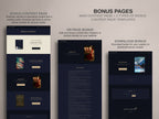 ROYALIS - BLUE • Author Squarespace Website Template