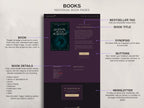 Royalis - Purple • Author Canva Website Template