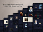 ROYALIS - BLUE • Author Squarespace Website Template