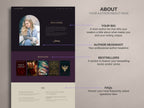 ROYALIS - PLUM • Author Squarespace Website Template