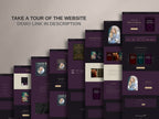 ROYALIS - PLUM • Author Squarespace Website Template