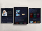 Royalis - Blue • Author Canva Website Template