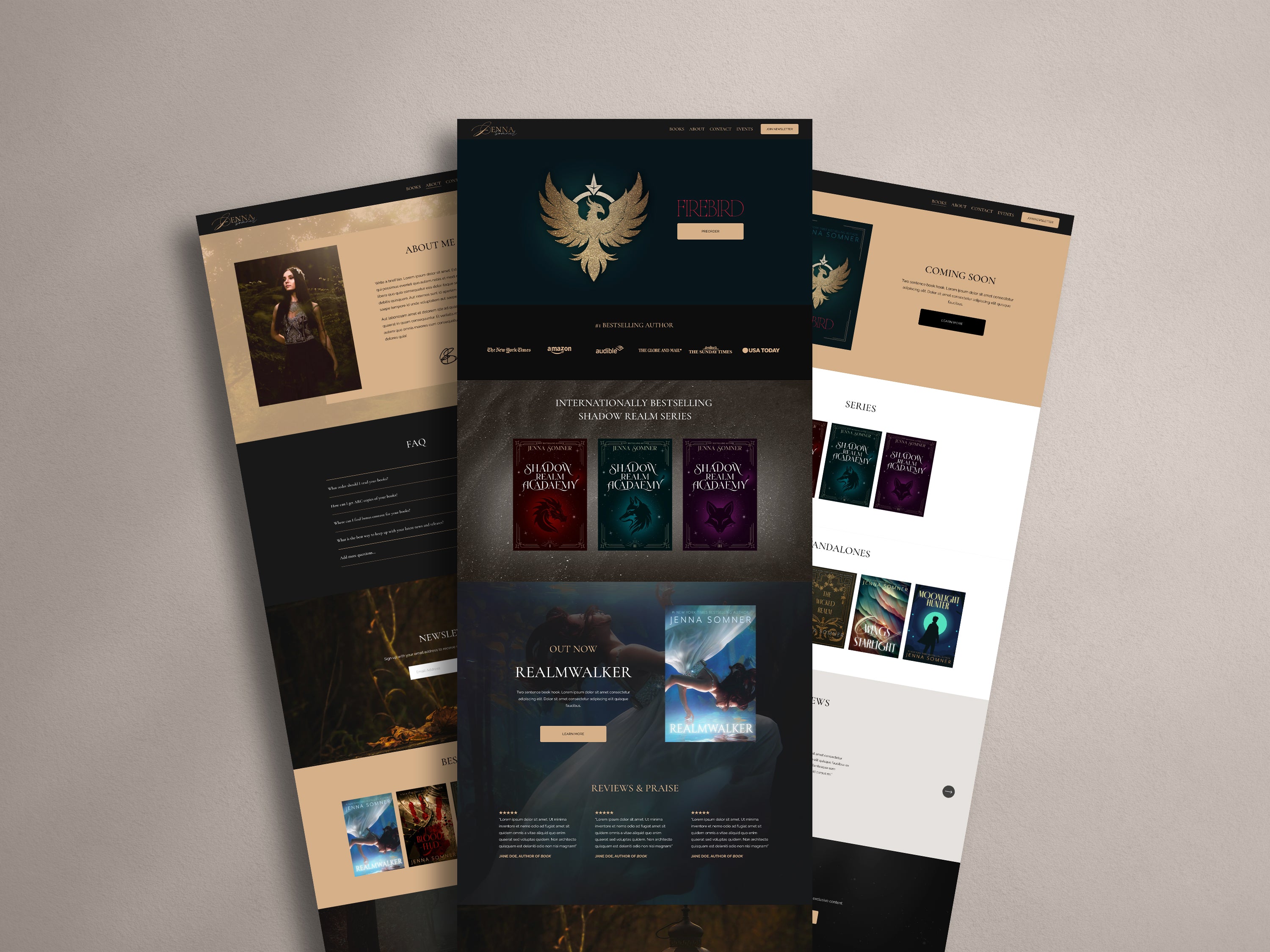 ANTARA  • Author Squarespace Website Template