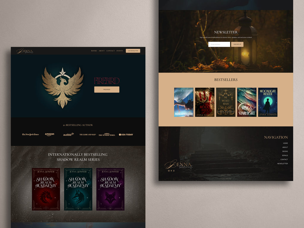 ANTARA  • Author Squarespace Website Template