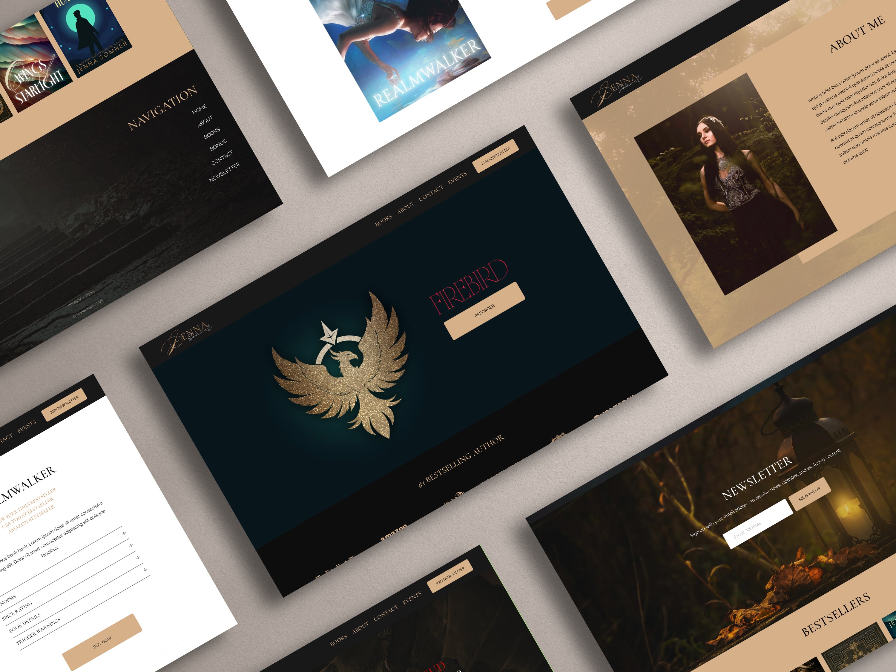 ANTARA  • Author Squarespace Website Template