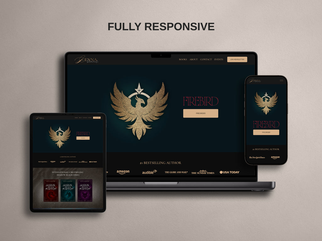 ANTARA  • Author Squarespace Website Template