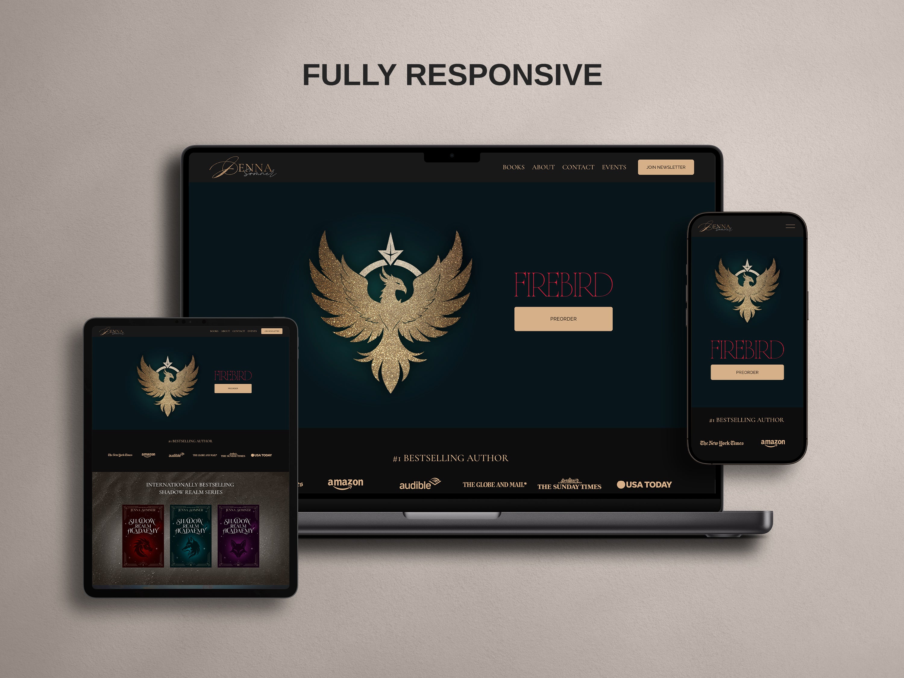 ANTARA  • Author Squarespace Website Template