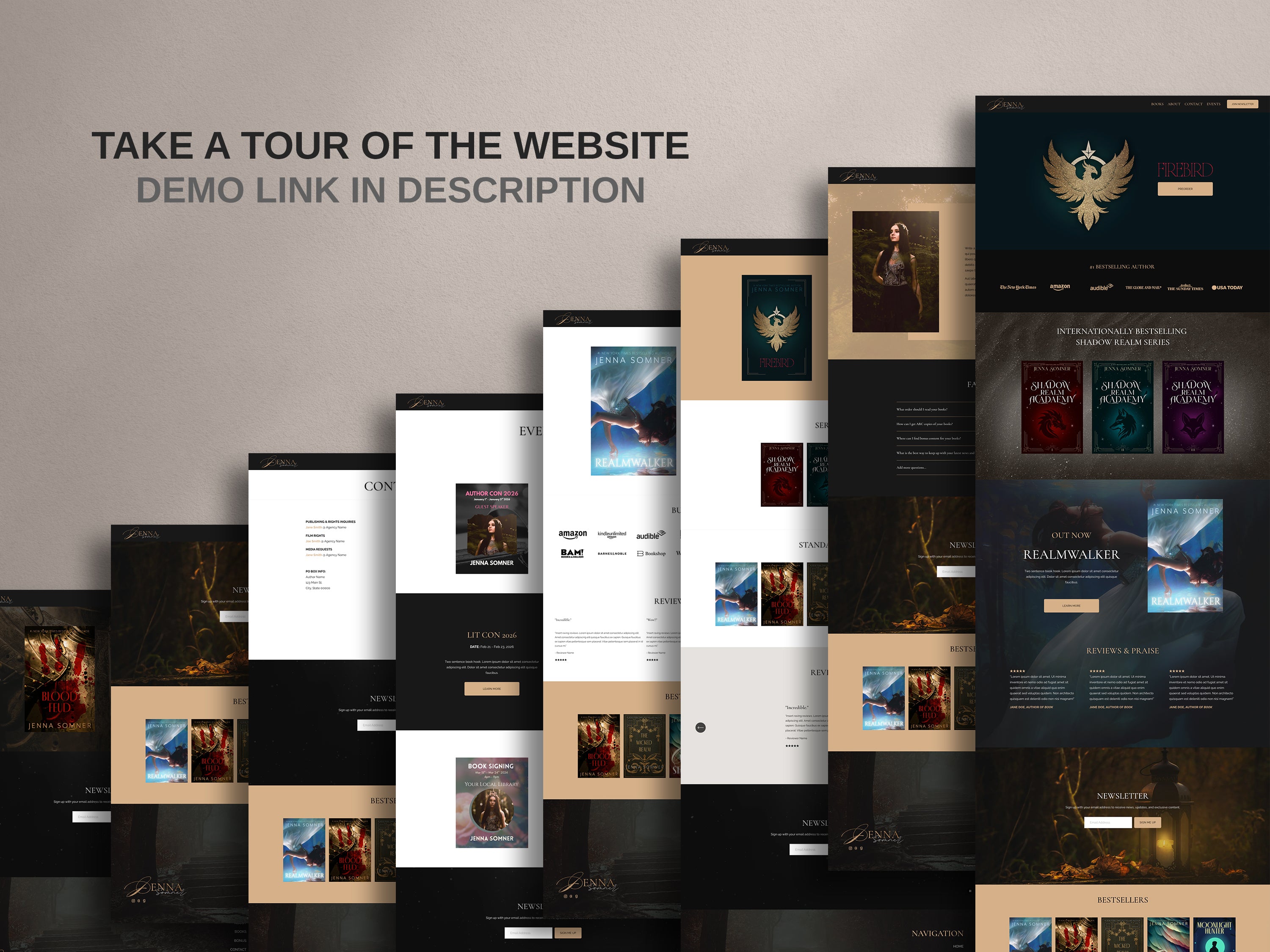 ANTARA  • Author Squarespace Website Template