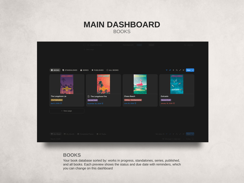 Author HQ - Notion Template For Authors