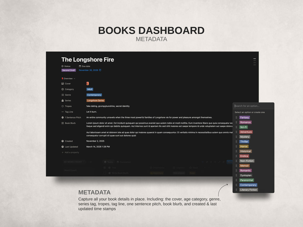 Author HQ - Notion Template For Authors