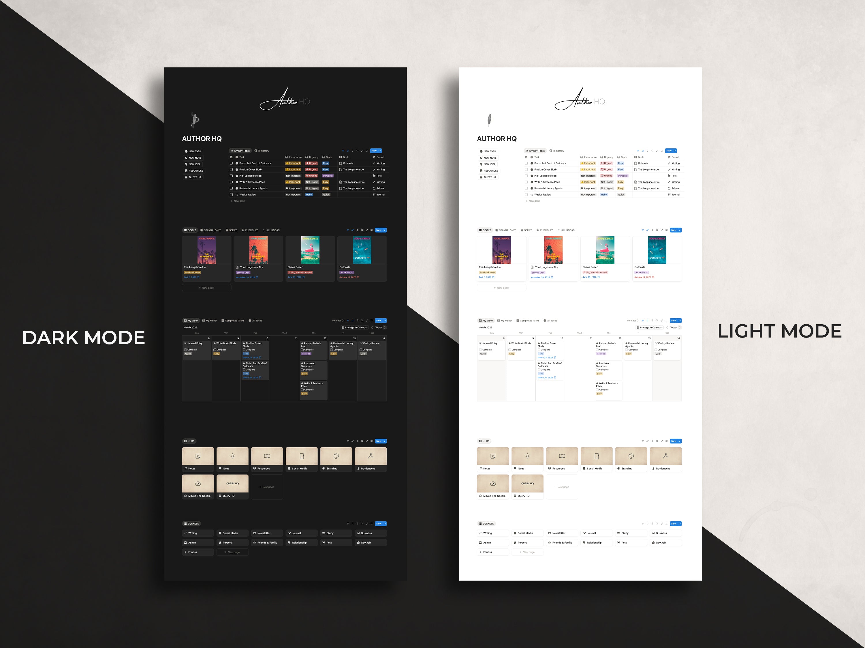 Author HQ - Notion Template For Authors