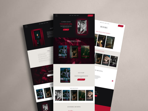 CARNALIS • Author Squarespace Website Template