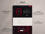 CARNALIS • Author Squarespace Website Template