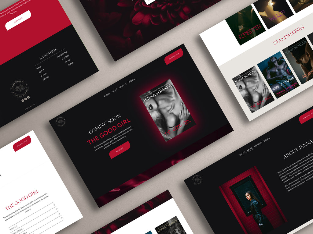 CARNALIS • Author Squarespace Website Template