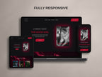 CARNALIS • Author Squarespace Website Template