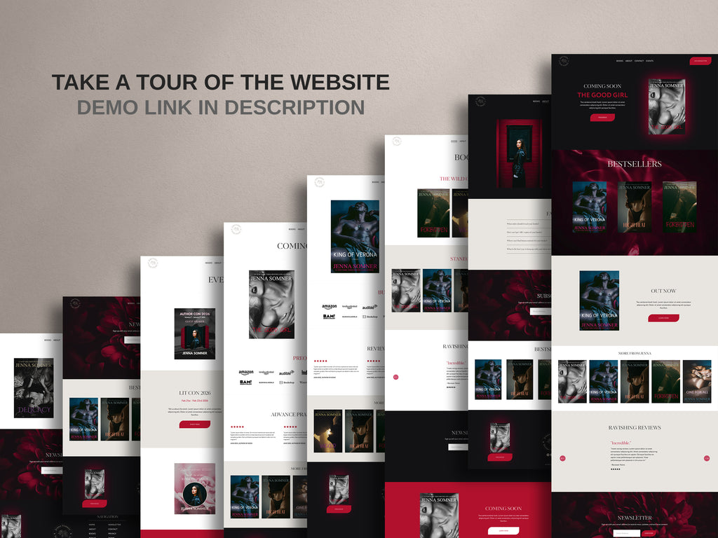 CARNALIS • Author Squarespace Website Template