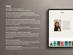 Modesta Light Squarespace author website template frequently asked questions.