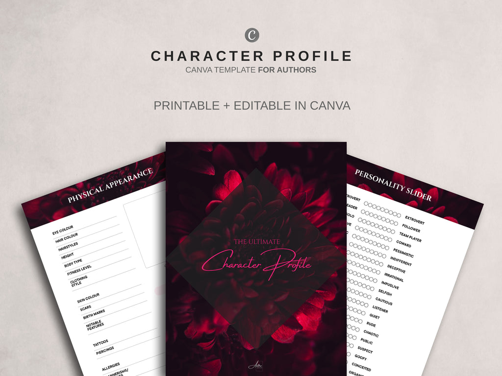 Character Profile Template - Romantic