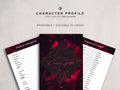 Character Profile Template - Romantic