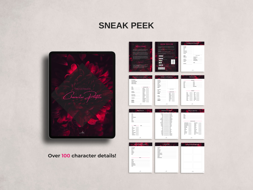 Character Profile Template - Romantic