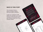 Character Profile Template - Romantic