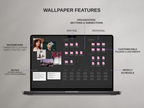Desktop Wallpaper Organizer For Authors - Dark - Canva Template