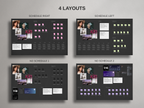 Desktop Wallpaper Organizer For Authors - Dark - Canva Template