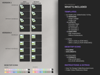 Desktop Wallpaper Organizer For Authors - Dark - Canva Template