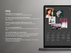 Desktop Wallpaper Organizer For Authors - Dark - Canva Template