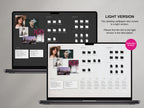 Desktop Wallpaper Organizer For Authors - Dark - Canva Template