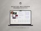Desktop Wallpaper Organizer For Authors - Light - Canva Template