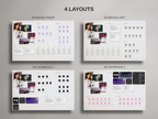 Desktop Wallpaper Organizer For Authors - Light - Canva Template