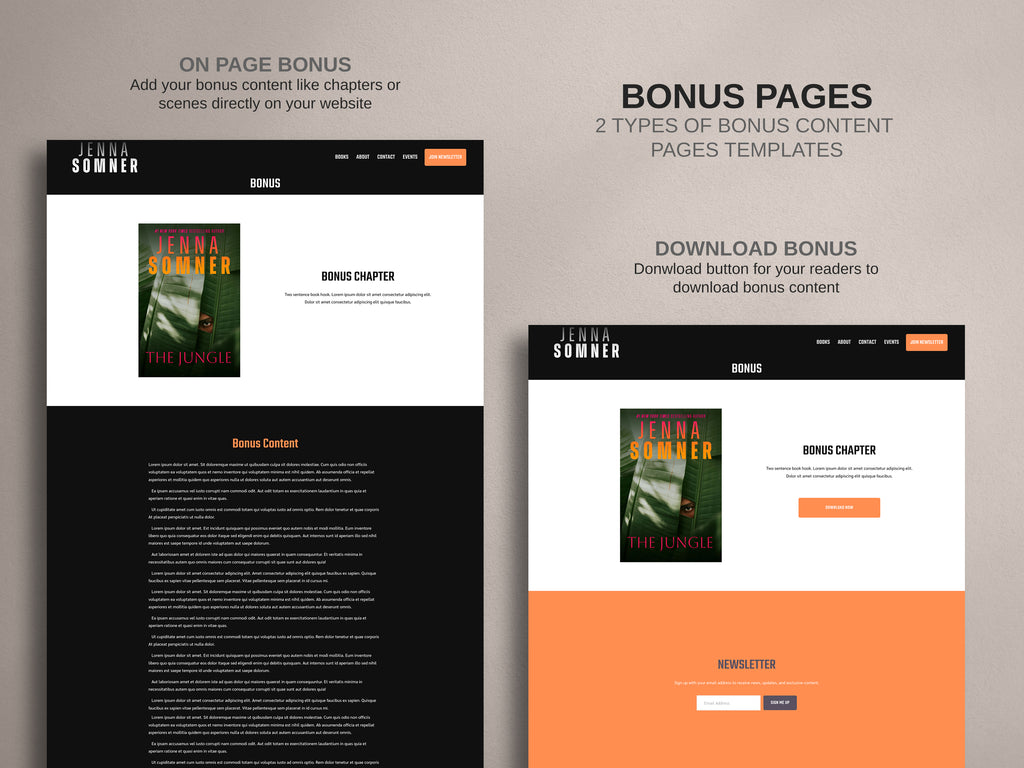 INTENZA  • Author Squarespace Website Template