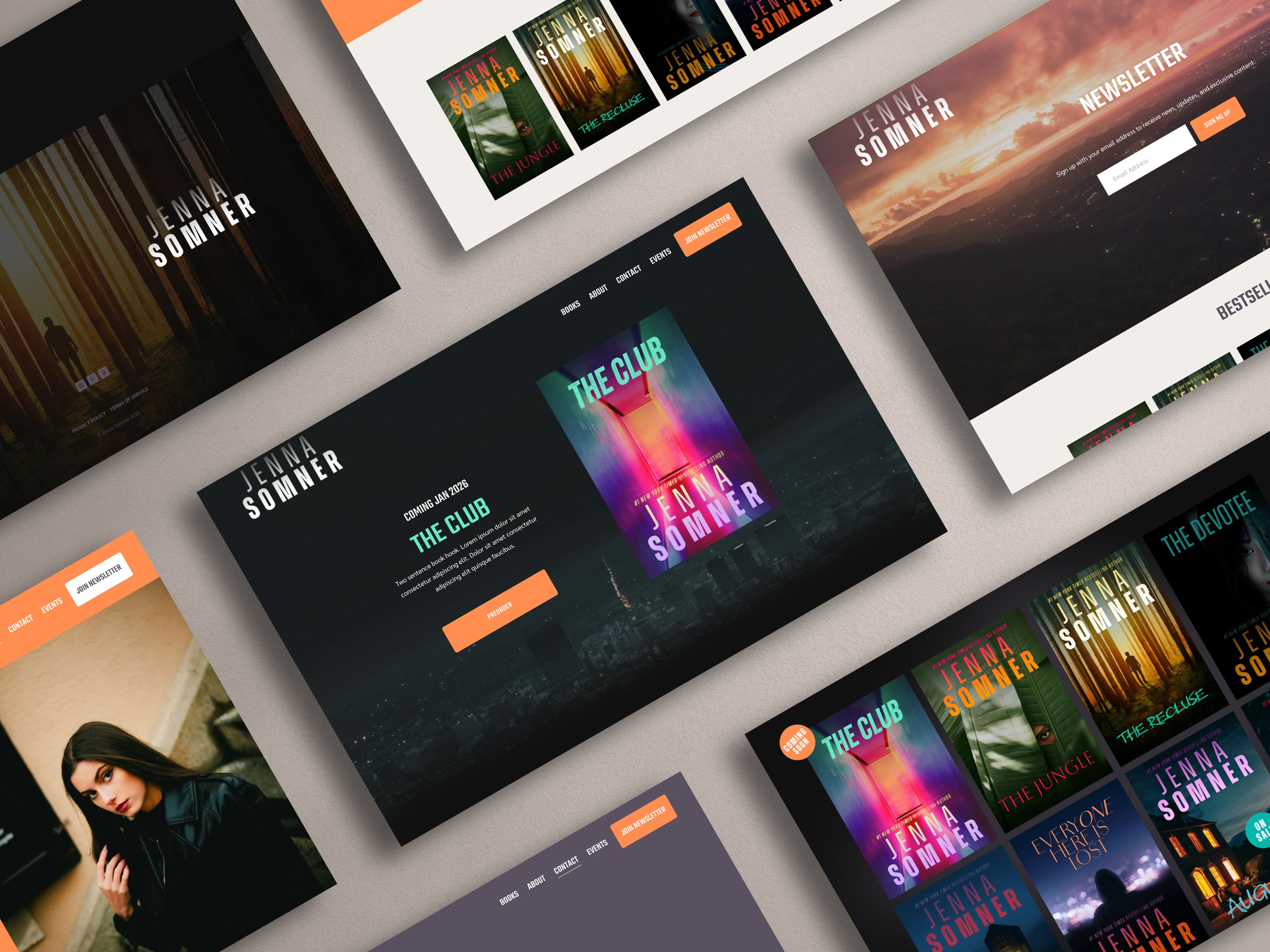 INTENZA  • Author Squarespace Website Template